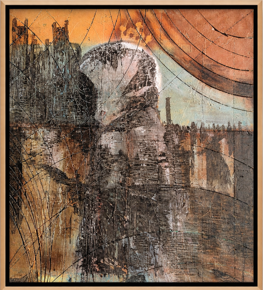 A rat acrylic on carved plywood 2025 full fr